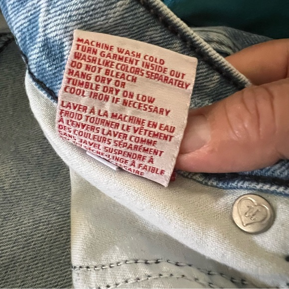 REVICE 90's Ex Boyfriend Button Fly High Rise Straight Relaxed Jeans Size 26x28 - Picture 6 of 8